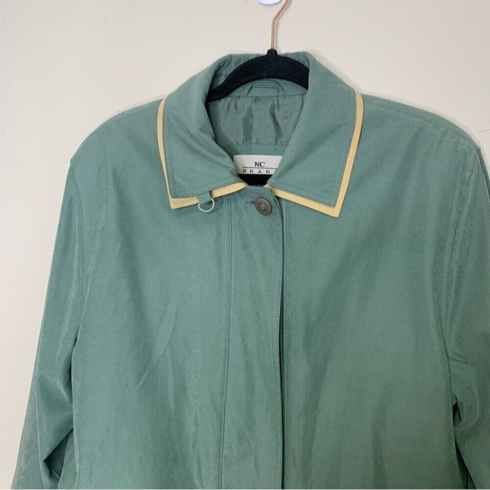 VINTAGE Moss Green Light Fisherman Core Coat Jacket Size M - Picture 6 of 15